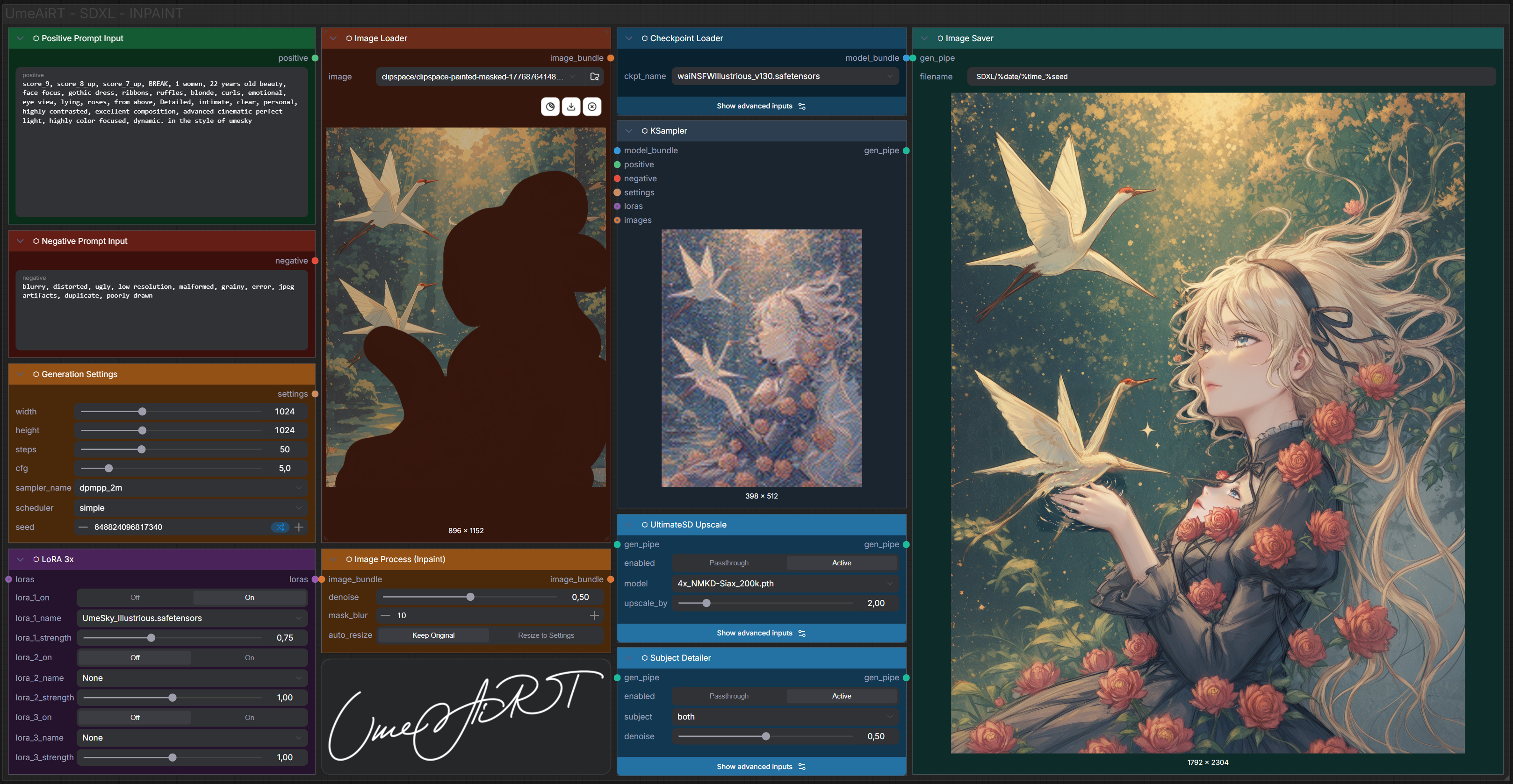SDXL Inpaint workflow