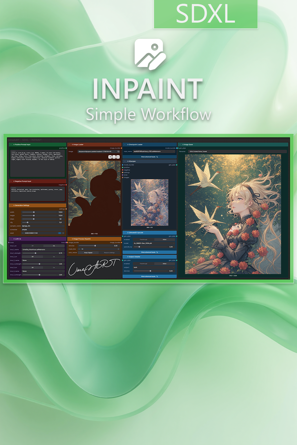 SDXL Inpaint workflow