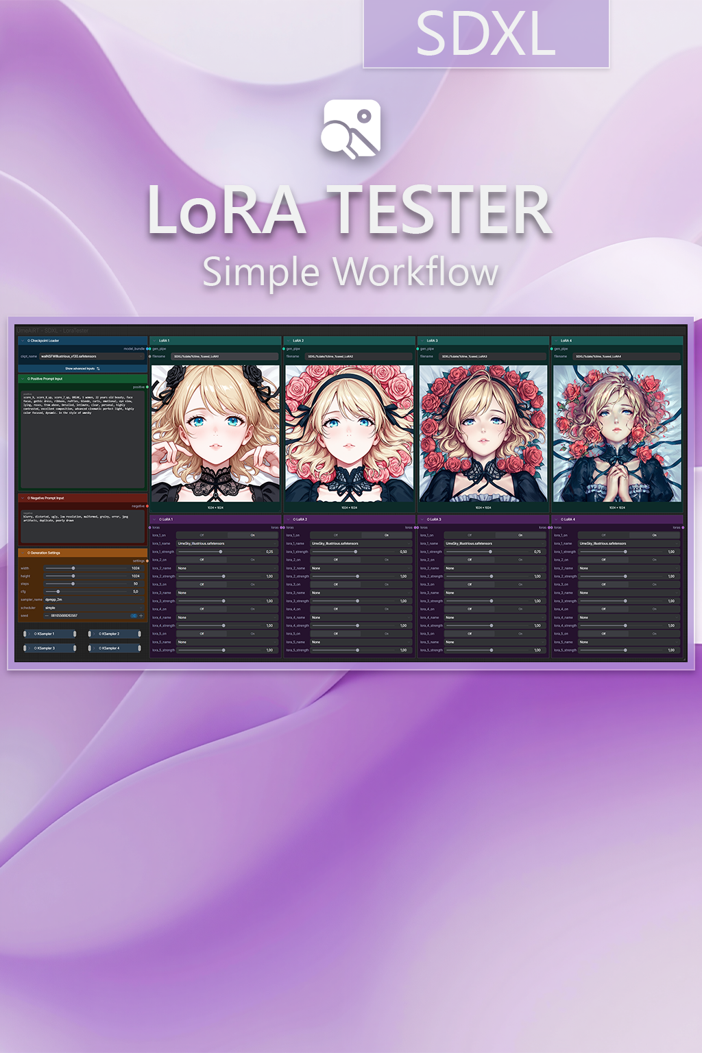 SDXL LoRA Tester workflow