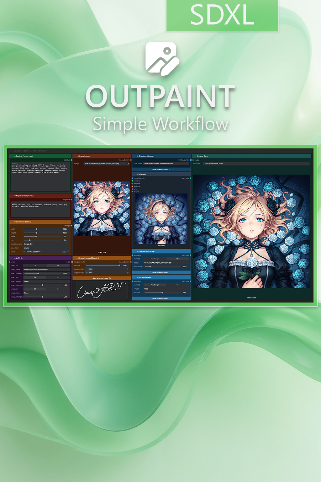 SDXL Outpaint workflow